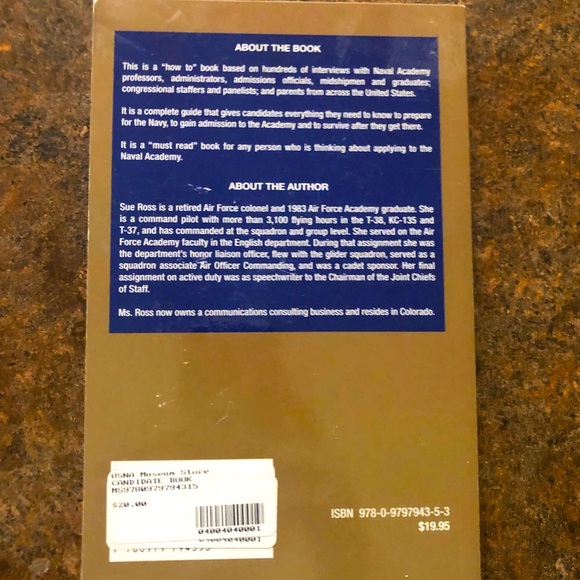 The Naval Academy Candidate Book by Sue Ross - Picture 2 of 3